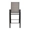 Merrick Lane Set of 2 Manado Series Metal Bar Height Patio Chairs with Flex Comfort Material